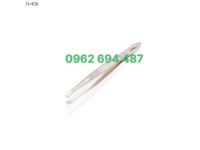 Kềm Nghĩa N.408 - Nhíp Nhổ Lông Mày Đầu Ngang Inox Mạ Vàng Trắng Ánh Kim