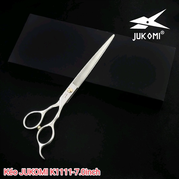 Kéo cắt thẳng Grooming Jukomi K111 tay phải 7.0inch