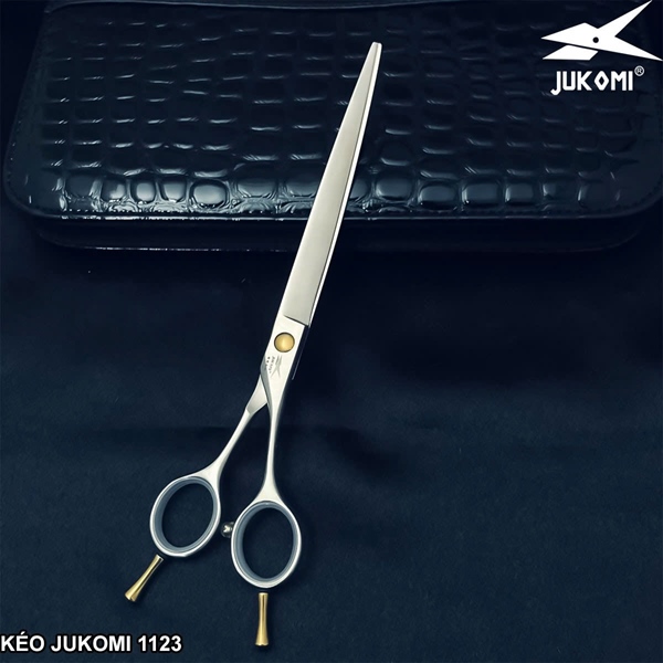  Kéo cắt cong Grooming Jukomi K112 tay phải 7.5inch