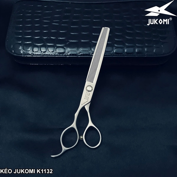 Kéo tỉa mịn Grooming Jukomi K113 tay trái 7.0inch