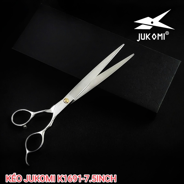 Kéo cắt thẳng Grooming Jukomi K169 tay phải 7.5inches