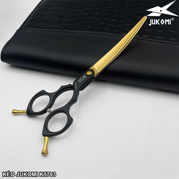 Kéo cắt cong Grooming Jukomi K179 tay phải 6.5inch