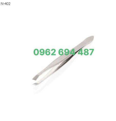 Kềm Nghĩa N.402 - Nhíp Nhổ Lông Mày Đầu Xéo Inox