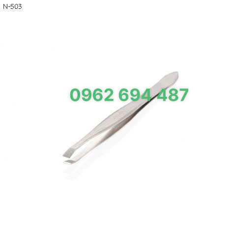 Kềm Nghĩa N.503 - Nhíp Nhổ Lông Mày Đầu Xéo Inox Cao Cấp